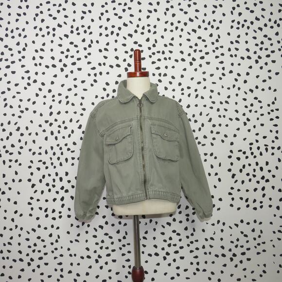 OshKosh B'gosh Other - Oshkosh Green Cargo Zip Up Girls Utility Jacket